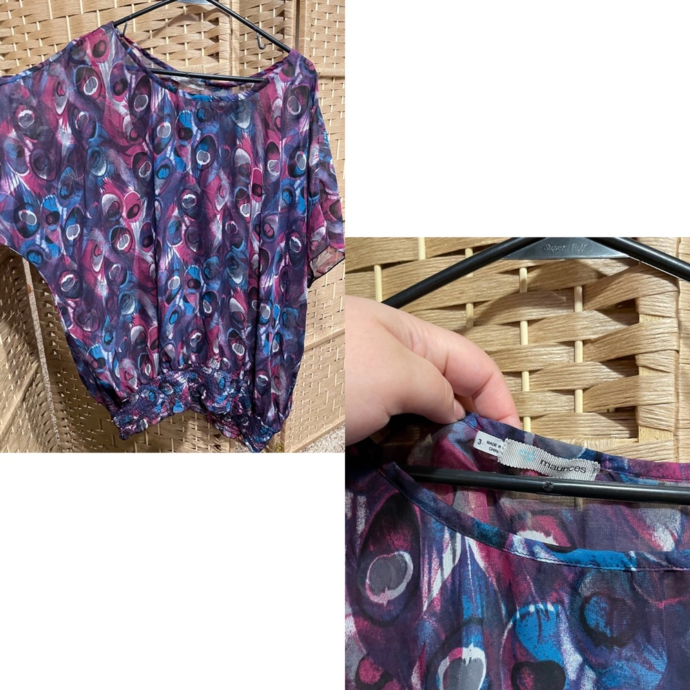 Maurices 3 Peacock Top